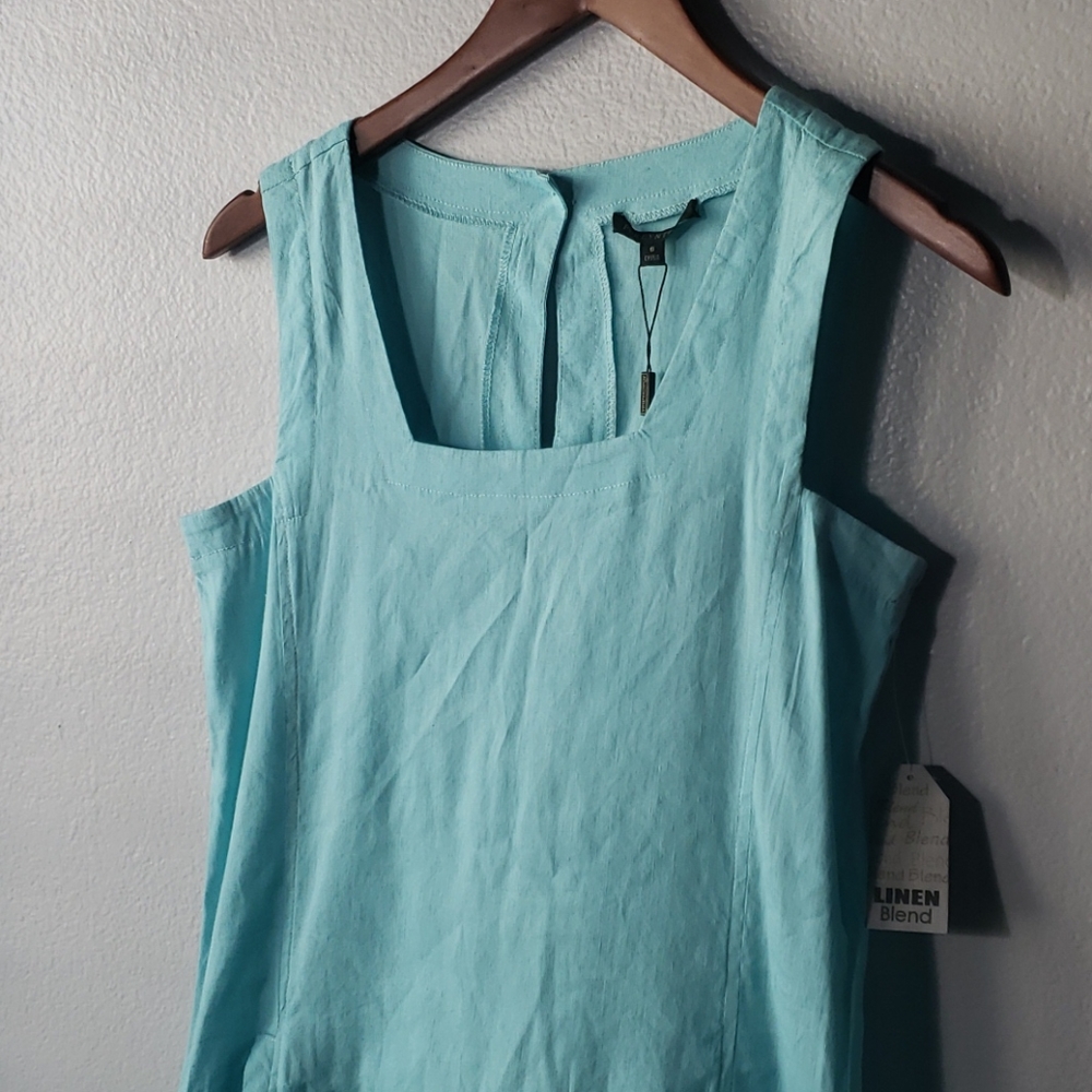NEW For Cynthia Linen Dress - Blue